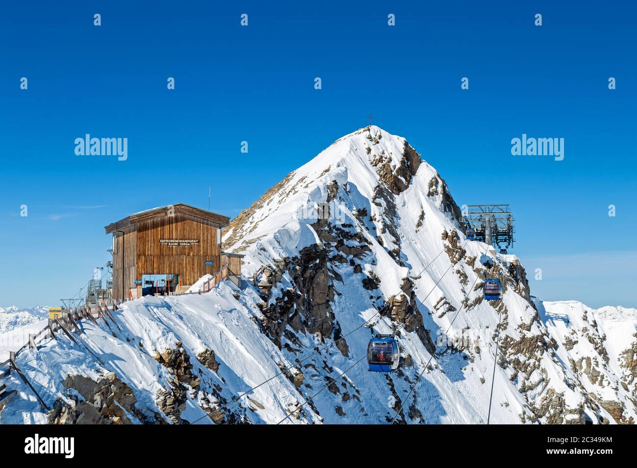 Hintertuxer Gletscher im Winter, Tirol, Österreich Stockfoto