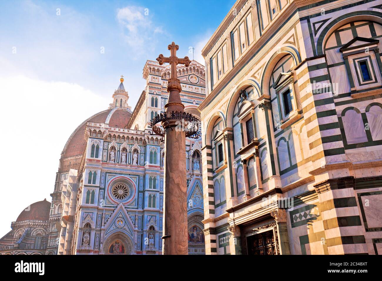 Majestätische Kathedrale Santa Maria del Fiore in Florenz Stockfoto