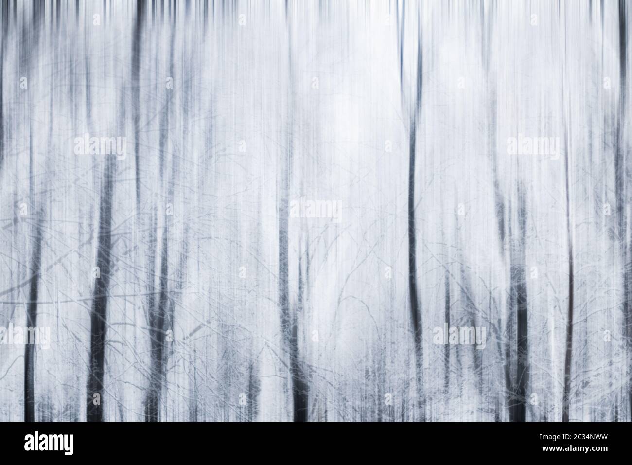 Winter Saison abstrakt Natur Art Print und Weihnachten Landschaft Urlaub Hintergrund, Schnee magischen Wald als Luxus Marke Postauto Stockfoto