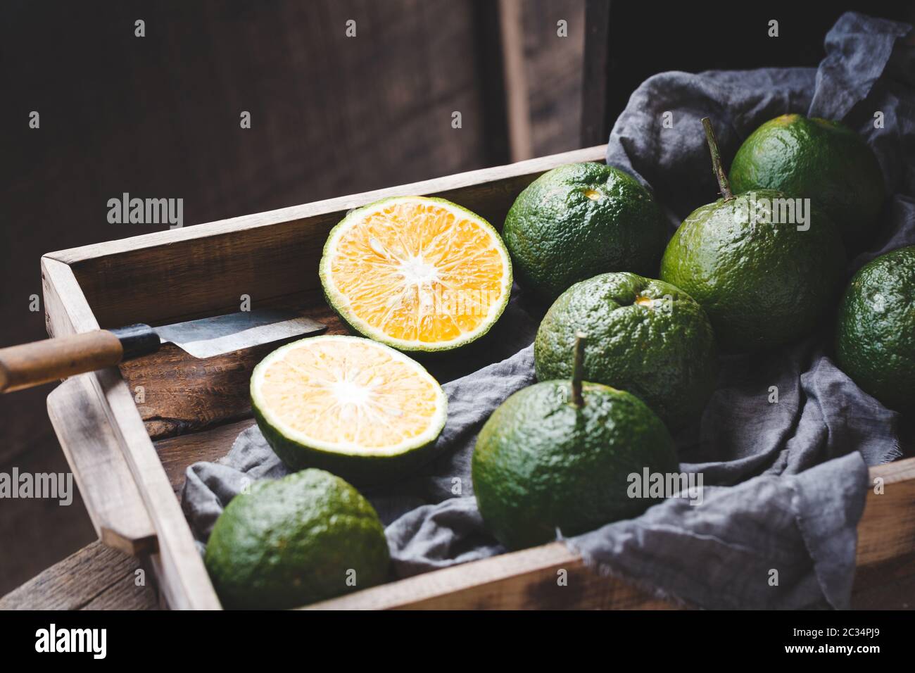 King Mandarine Frucht Stockfoto