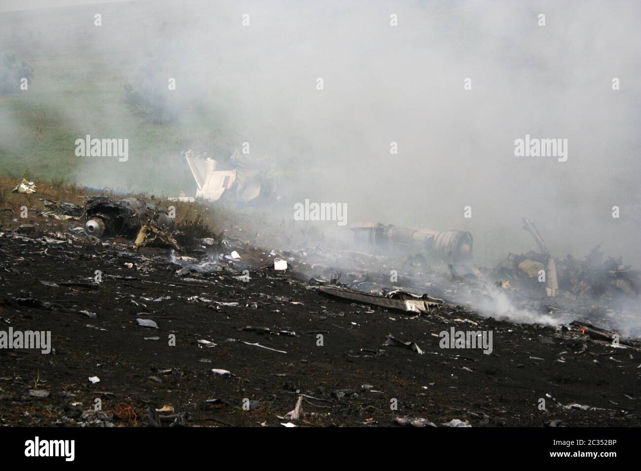 Flugzeugabsturz Stockfoto