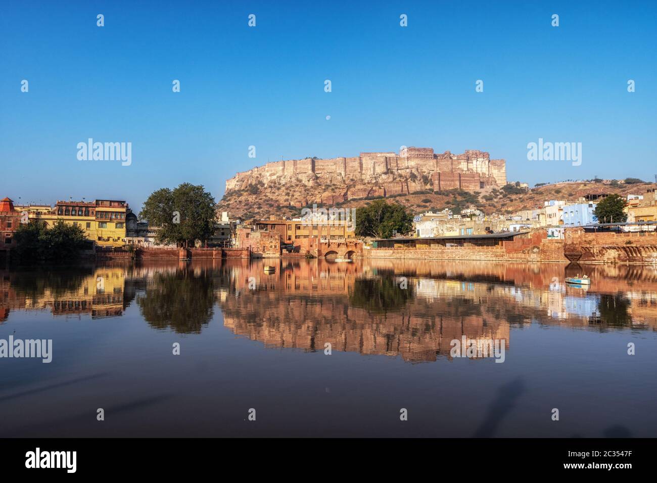 gulab sagar talab mehrangarh Reflexion Stockfoto