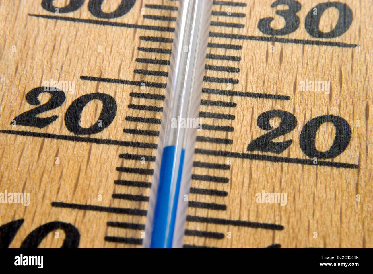 Thermometer-Makro Stockfoto