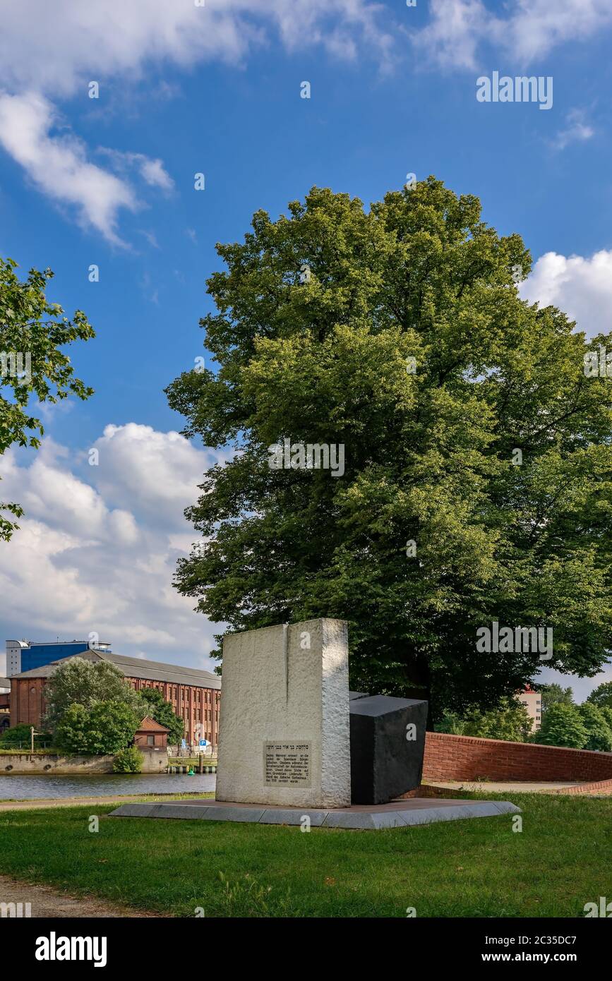 Denkmal für die deportierten und ermordeten Spandauer Juden (Blick von Norden) Stockfoto