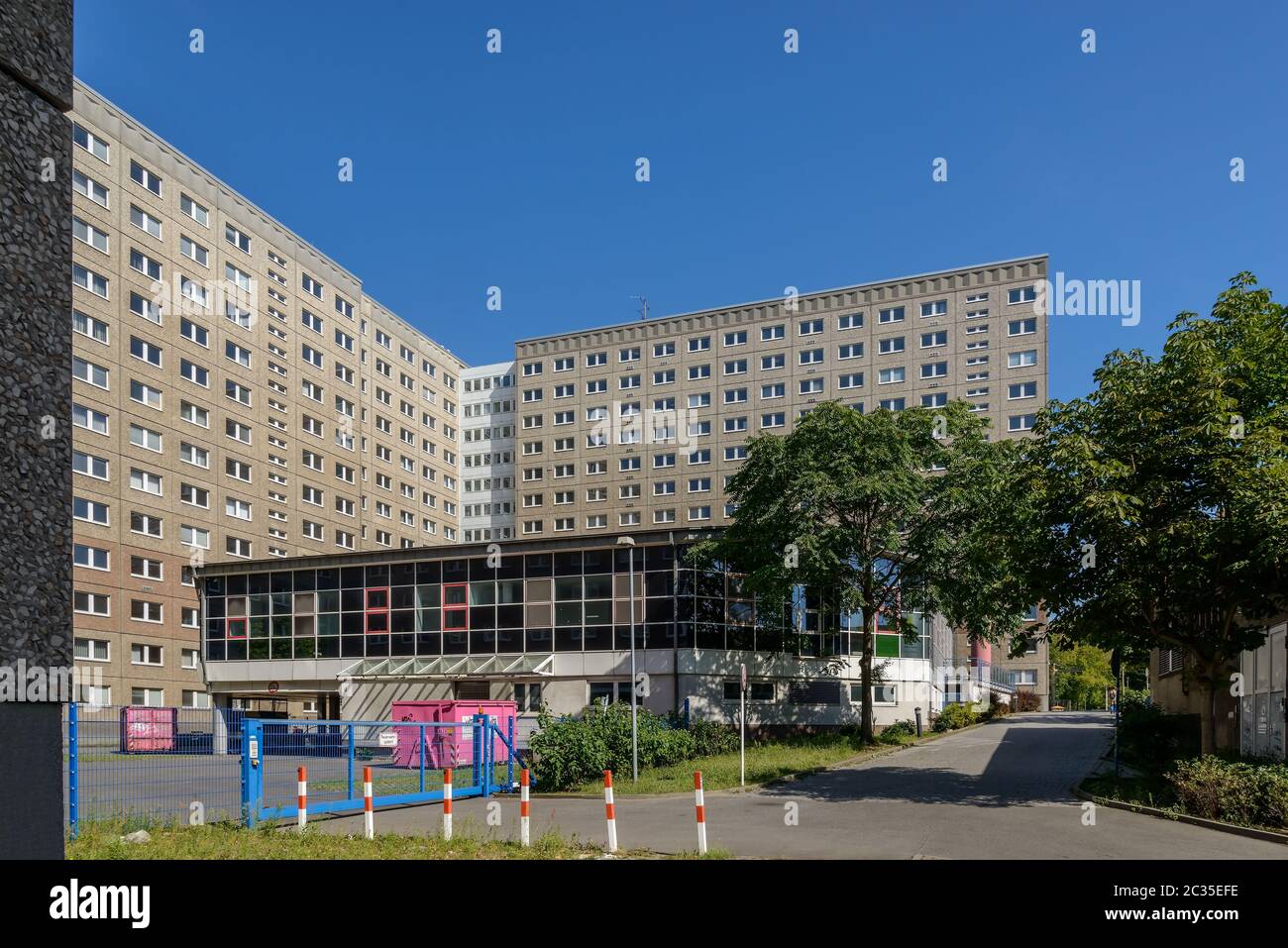 Die ehemaligen Hauptverwaltung des DDR-Ministeriums für Staatssicherheit (Stasi) in Berlin Stockfoto