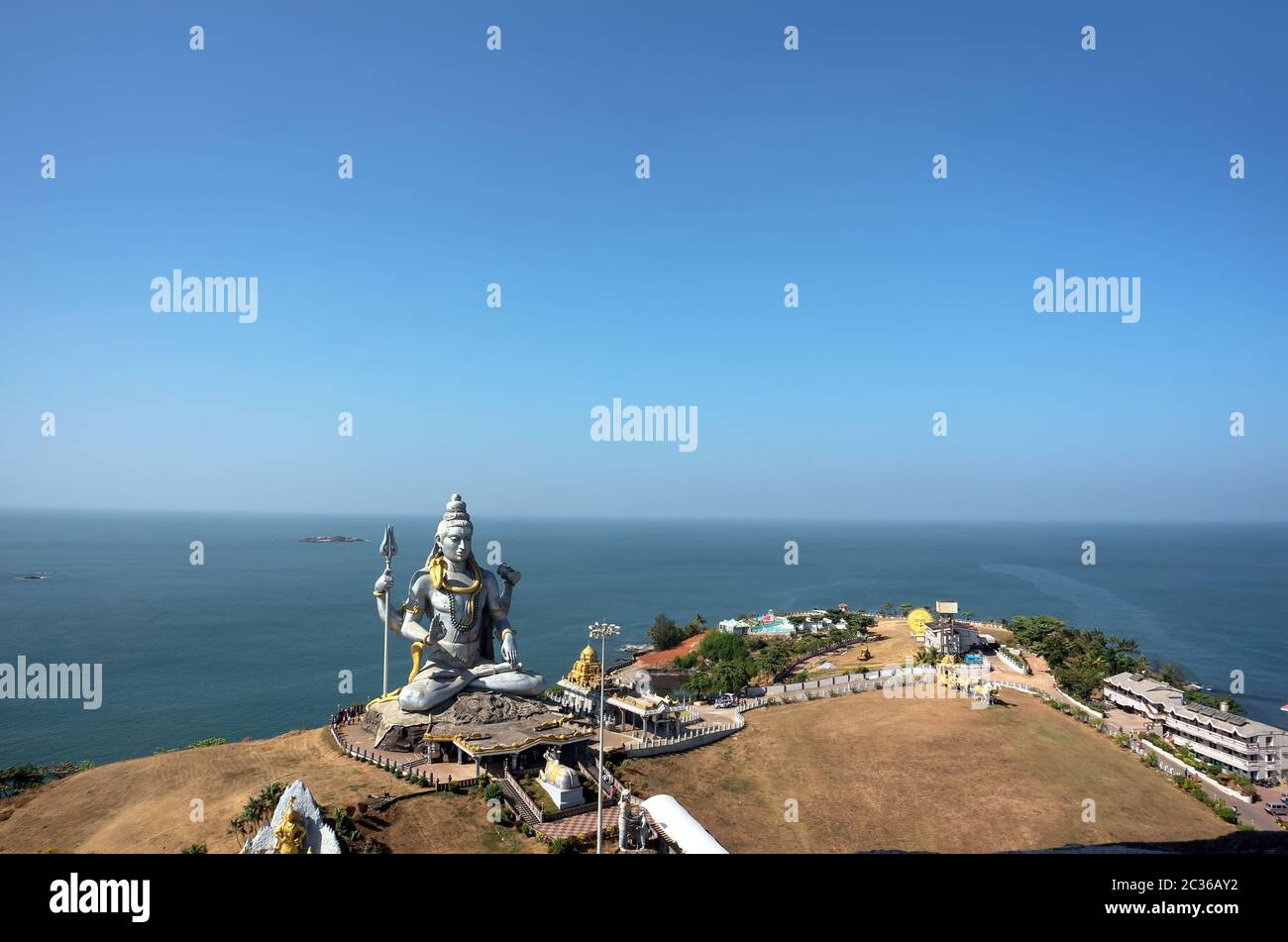 Statue von Herrn Shiva im Murudeshwar Tempel in Karnataka Stockfoto