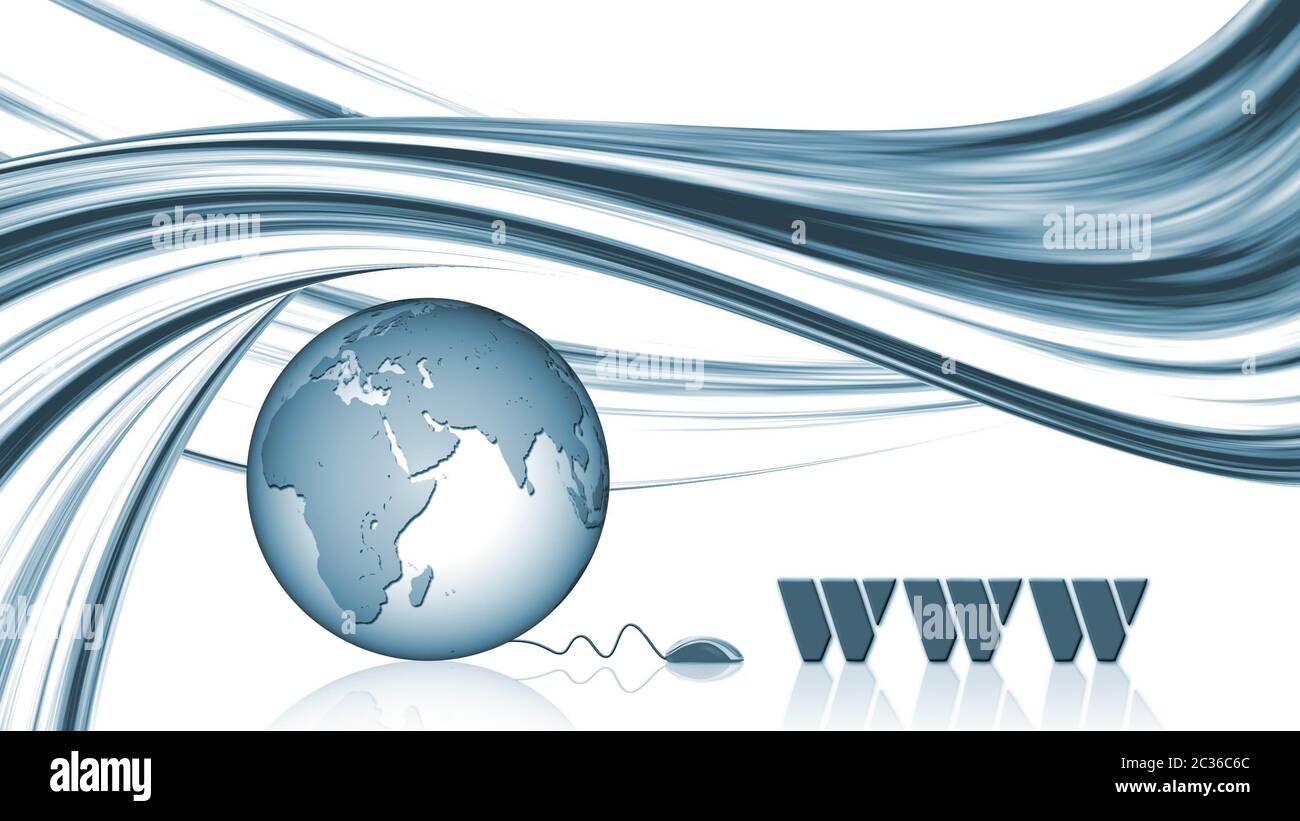 Internet-Konzept - Kommunikation weltweit Stockfoto