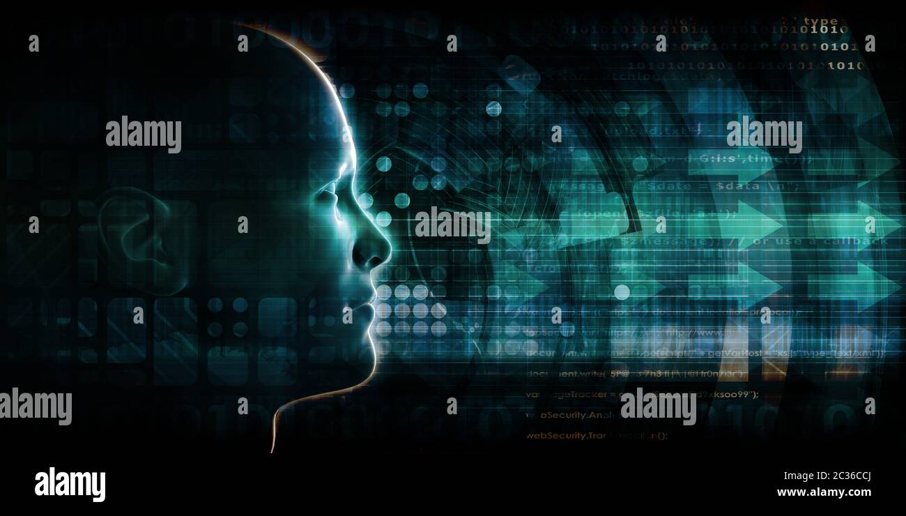 Machine Learning Healthcare und digitale Transformation Stockfoto