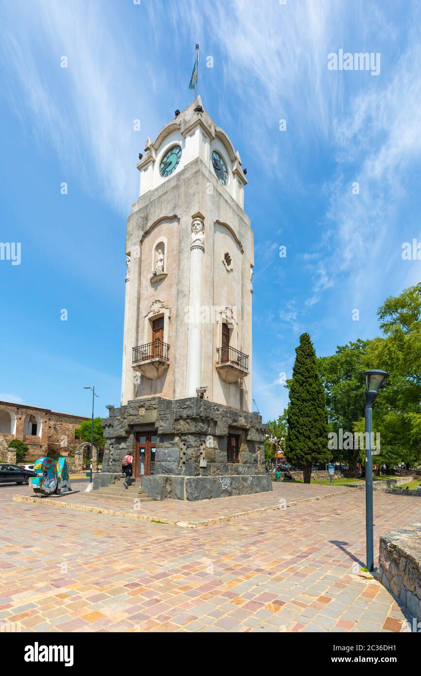 Argentinien Alta Gracia öffentlicher Uhrenturm Stockfoto