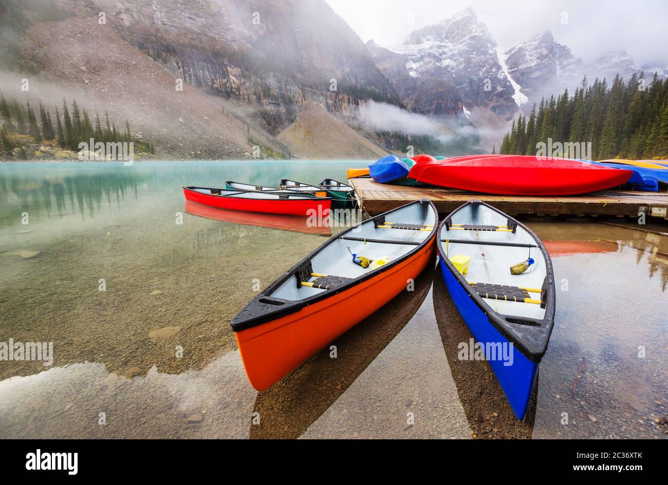 Moraine lake Stockfoto