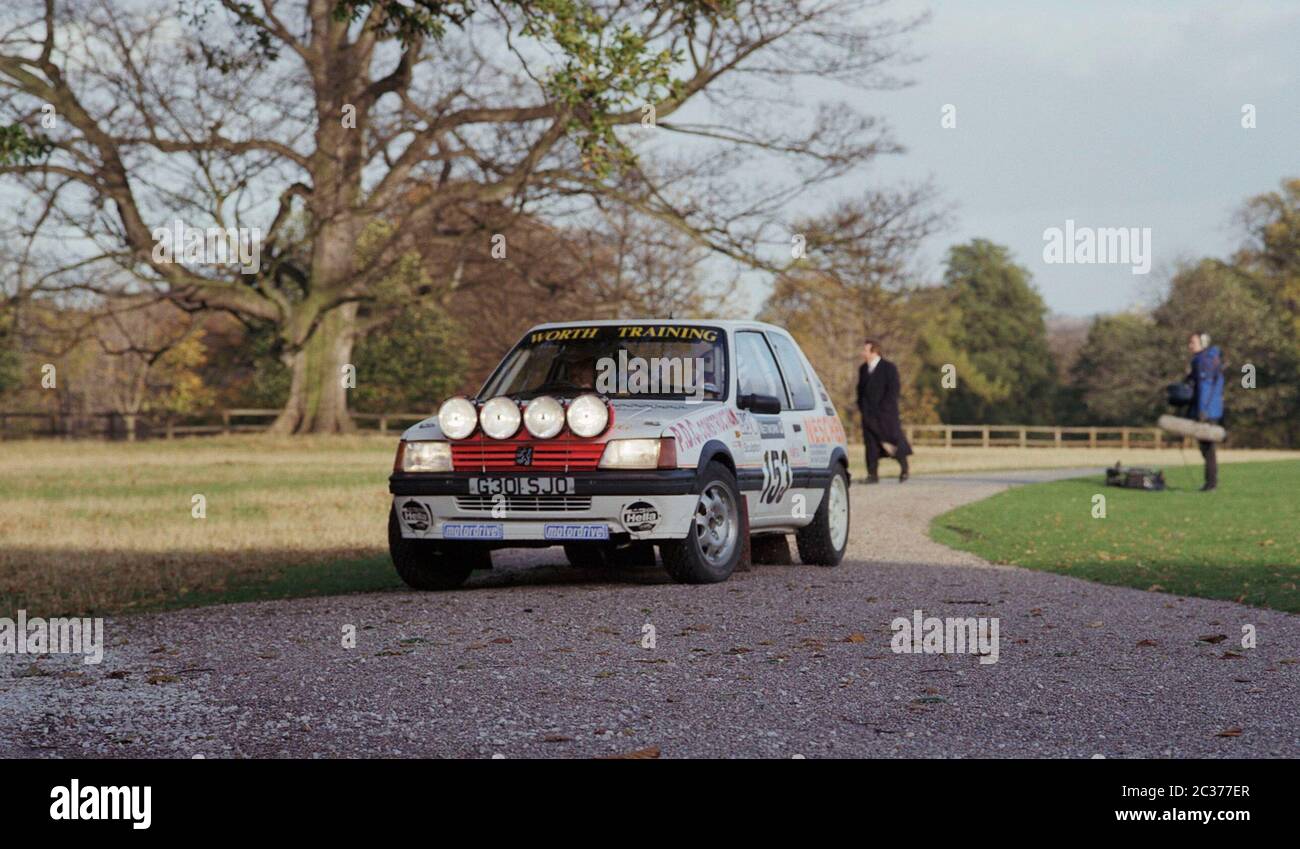 1996, Peugeot 205 Rally Car, West Yorkshire, Großbritannien Stockfoto