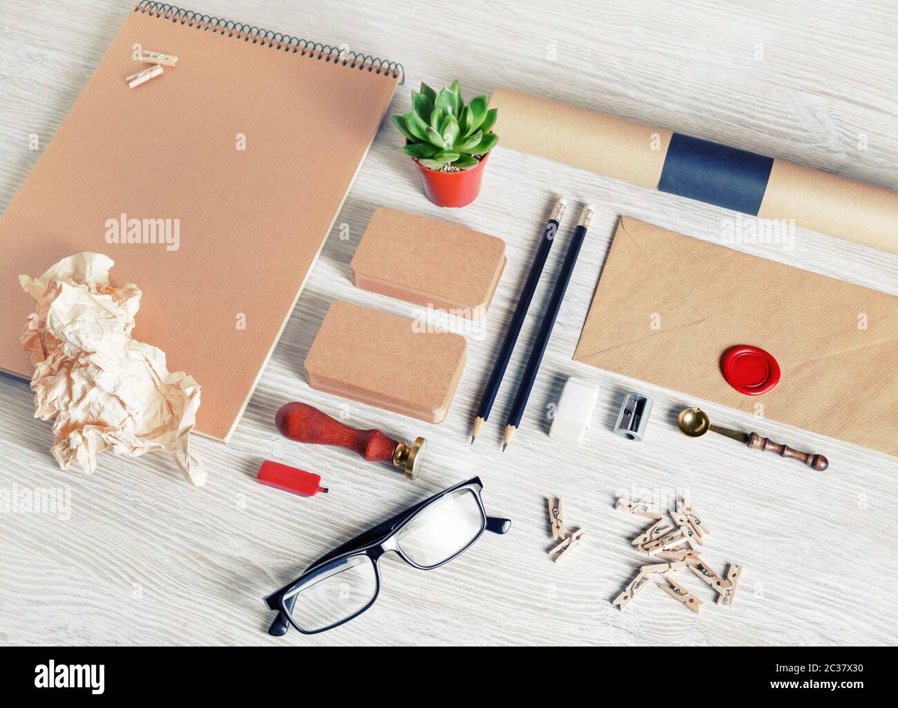 Corporate Identity-Vorlage Stockfoto