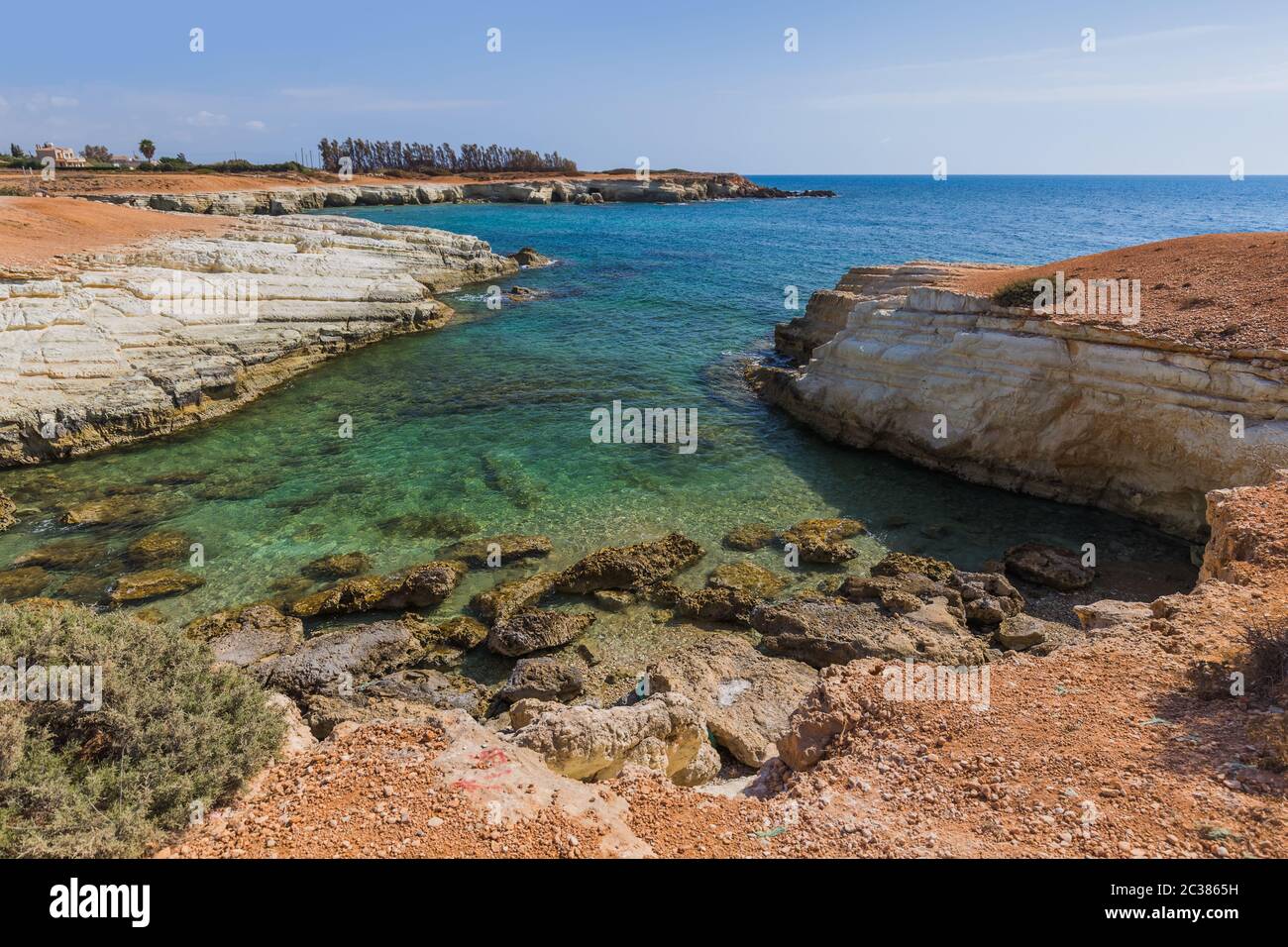 Strand auf Zyperninsel Stockfoto