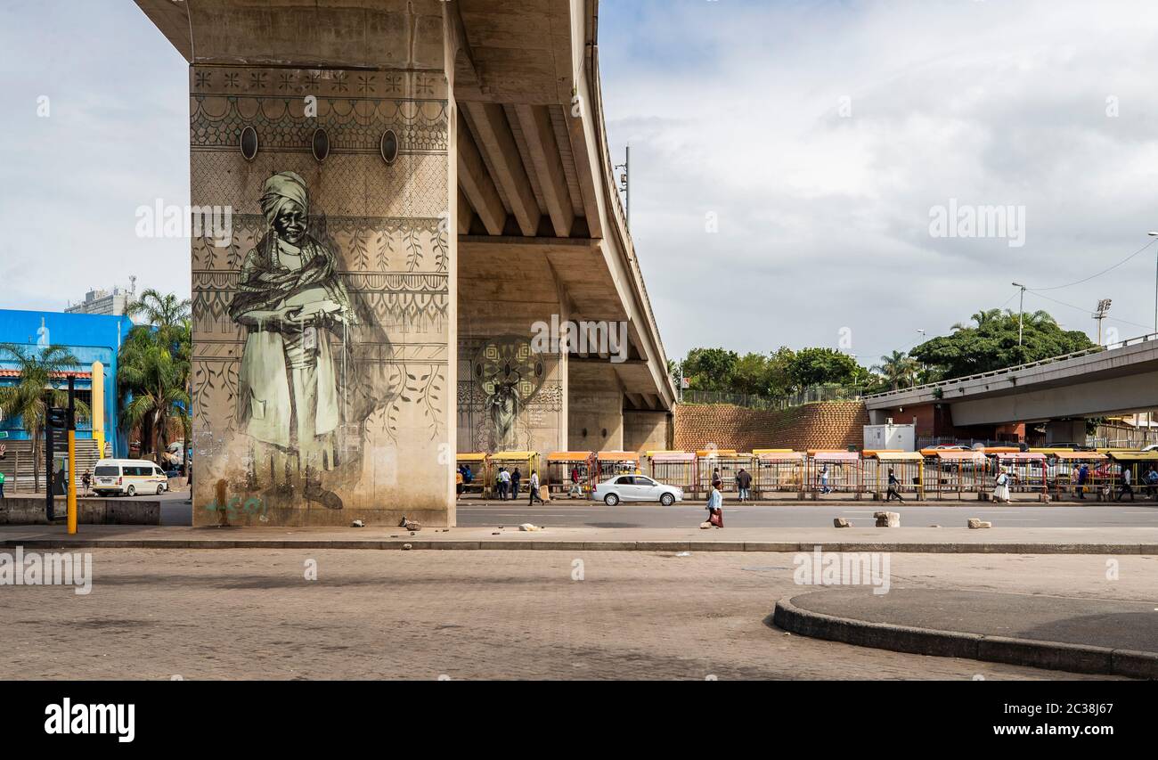 Das CBD von Durban wurde unter Verschluss vom Corona Virus in Südafrika gesehen Stockfoto Das CBD von Durban wurde unter Verschluss vom Corona Virus in Südafrika gesehen Stockfoto