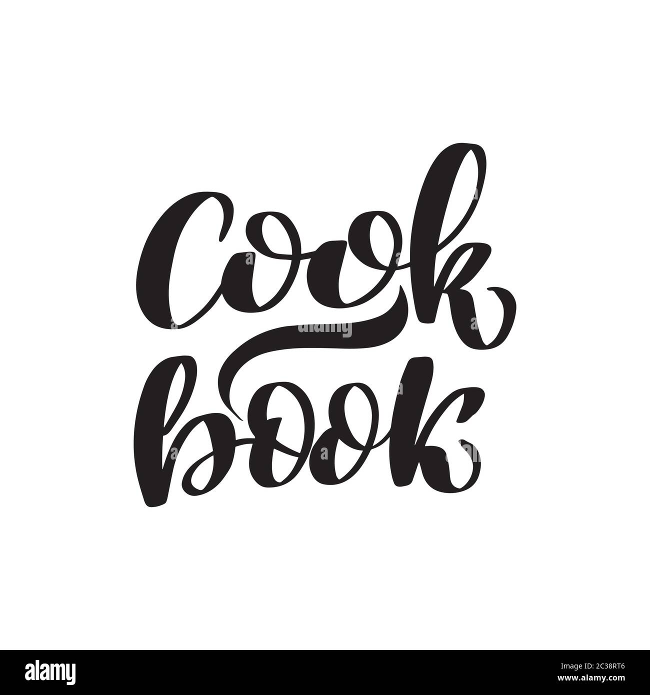 Vektor Kalligraphie Abbildung auf weißem Hintergrund. Stock Vektor