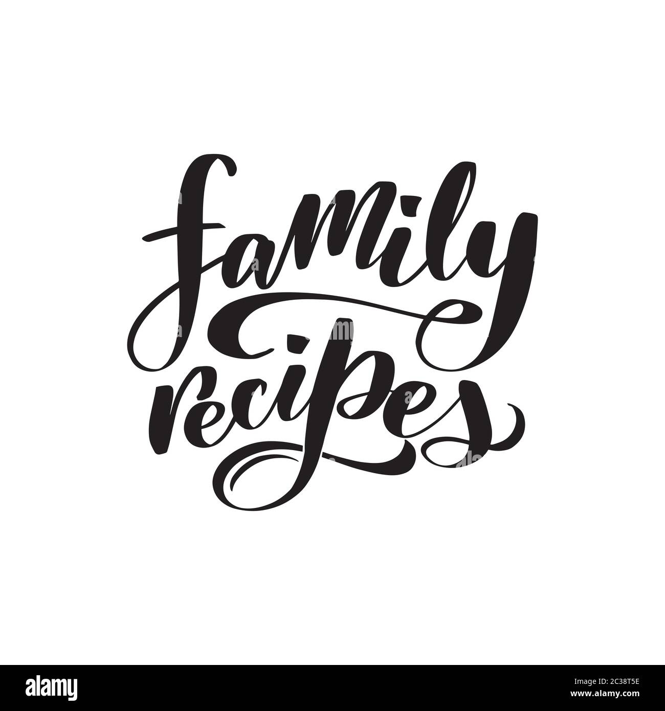 Vektor Kalligraphie Abbildung auf weißem Hintergrund. Stock Vektor