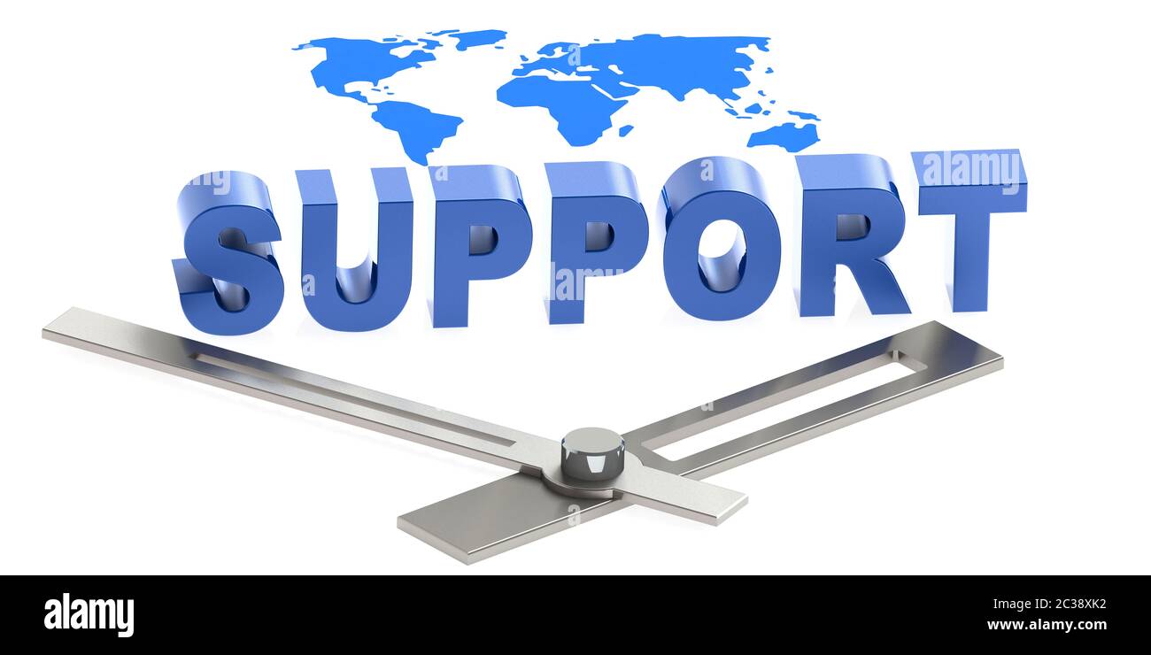 Support-Service Stockfoto