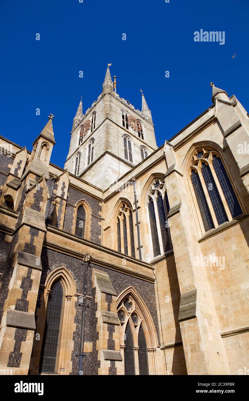Detail der Temple Church in London, uk Stockfoto