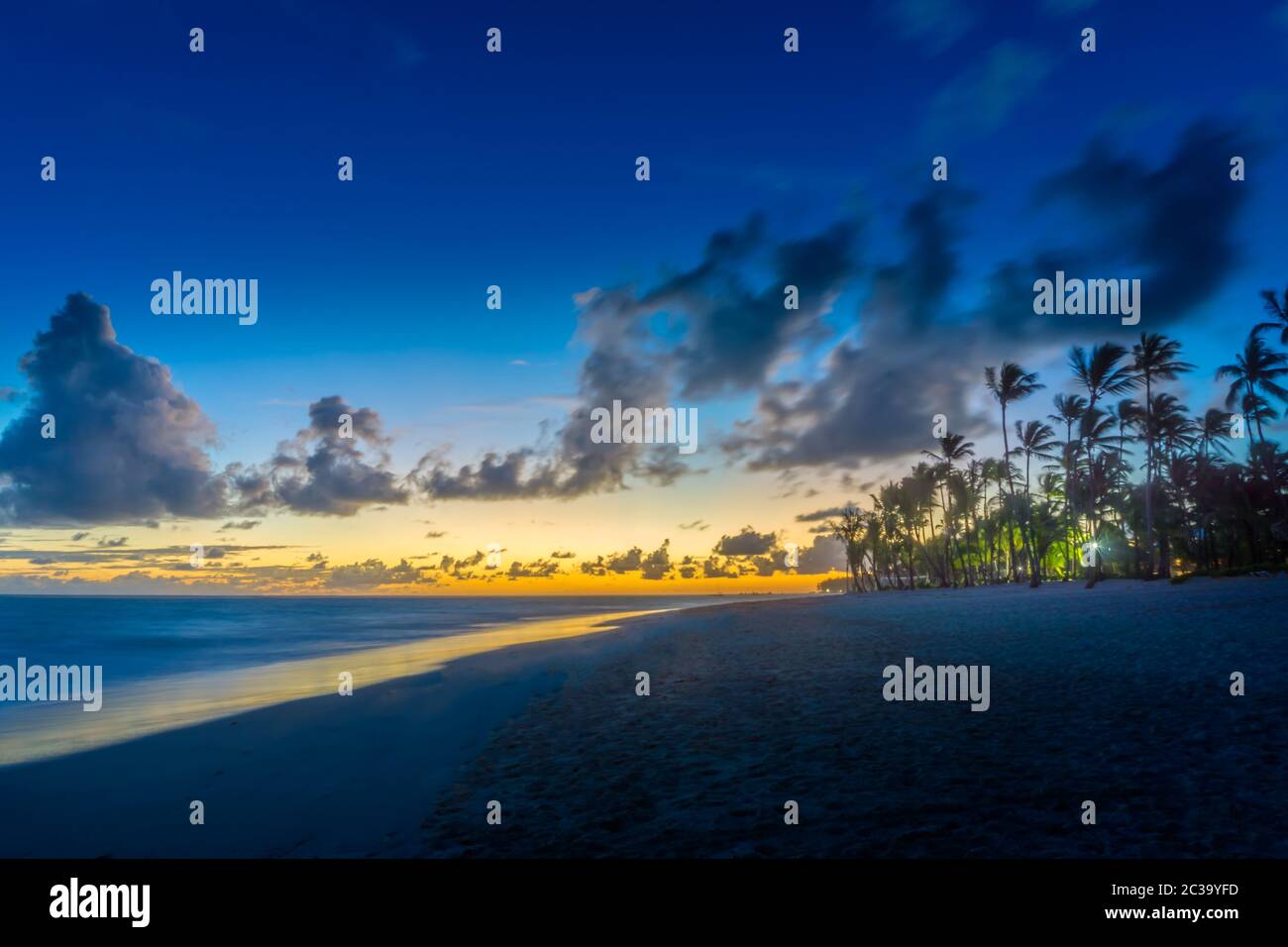 Bavaro Beach in der Dominikanischen Republik Stockfoto