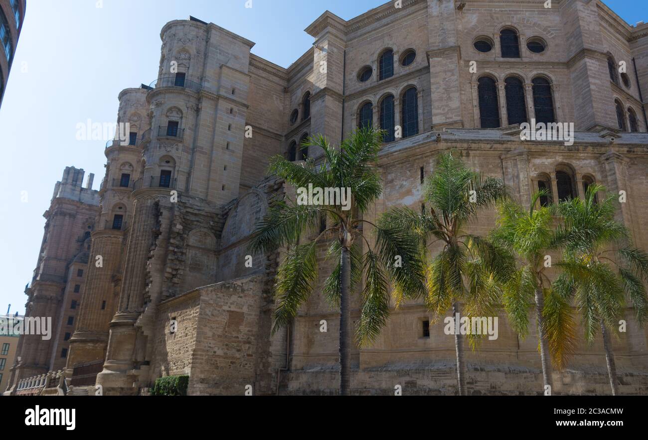Die Kathedrale von Málaga, eine Römisch-katholische Kirche in Málaga, Spanien. Es ist in der Renaissance architektonische Tradition. Es war zwischen 1 konstruiert Stockfoto Die Kathedrale von Málaga, eine Römisch-katholische Kirche in Málaga, Spanien. Es ist in der Renaissance architektonische Tradition. Es war zwischen 1 konstruiert Stockfoto
