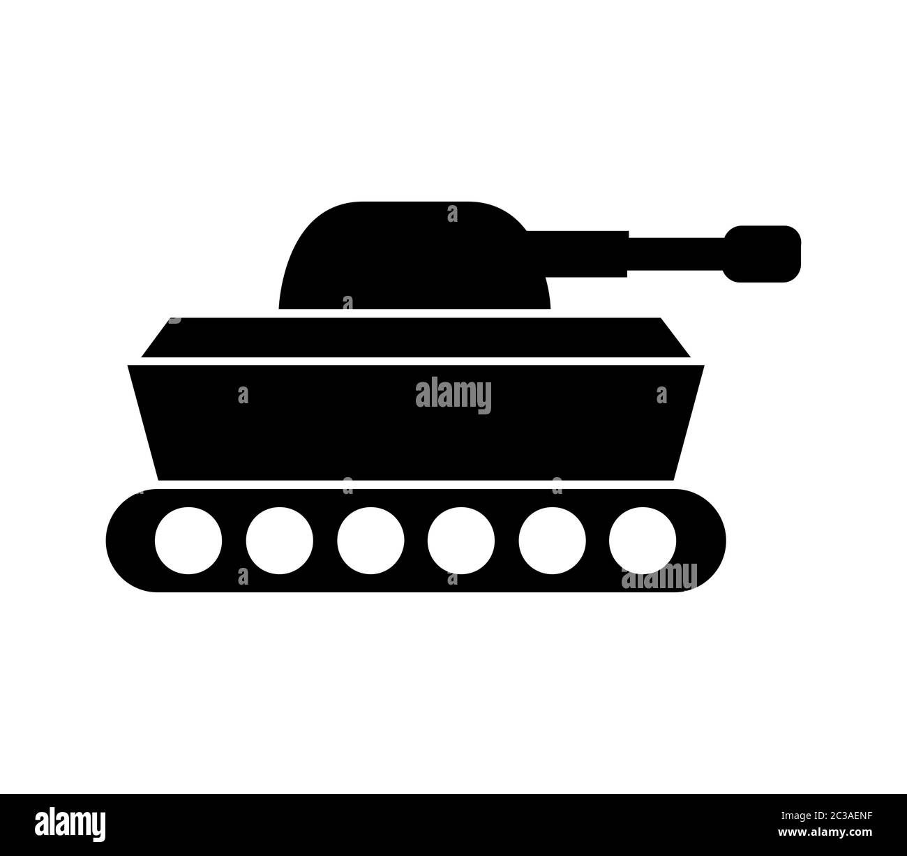 Stadtbussymbol in Vektor auf weißem Hintergrund dargestellt Stockfoto