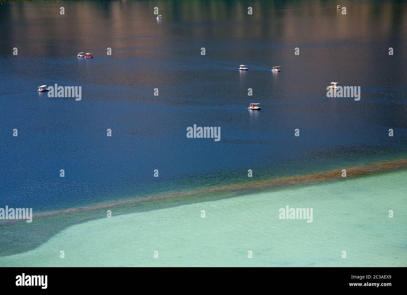 Berühmter kournas See in den Bergen der griechischen Insel kreta Stockfoto