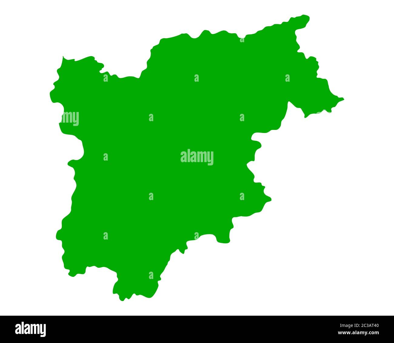 Karte von Trentino-südtirol. Stockfoto