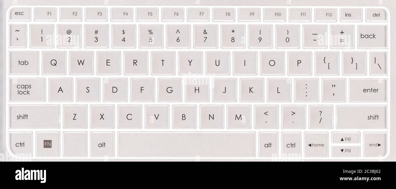 Standard-amerikanische qwerty-Tastatur für PC Stockfotografie - Alamy