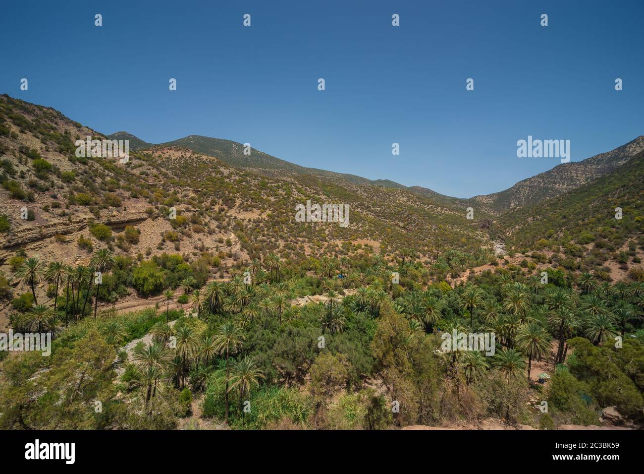 Paradise Valley, Tamraght River, Marokko Stockfoto