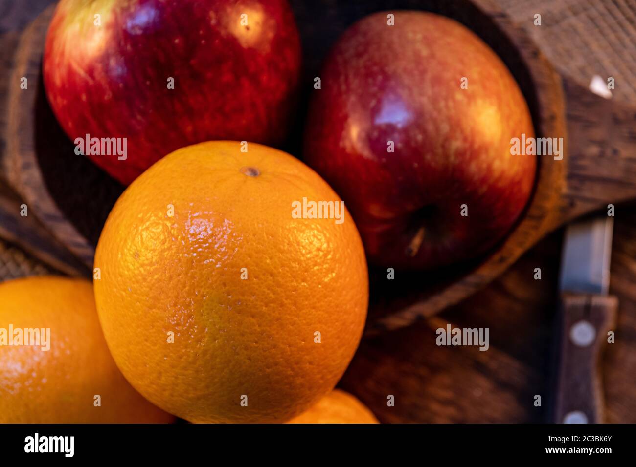 Frisches Obst für ein natürliches und gesundes Dessert Stockfoto