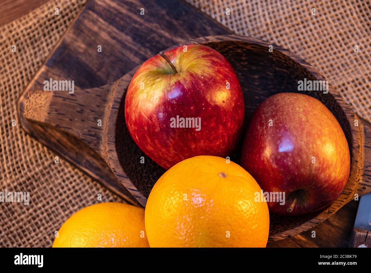 Frisches Obst für ein natürliches und gesundes Dessert Stockfoto