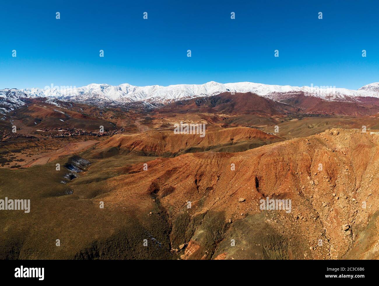 Antenne Panorama von Atlas Stockfoto