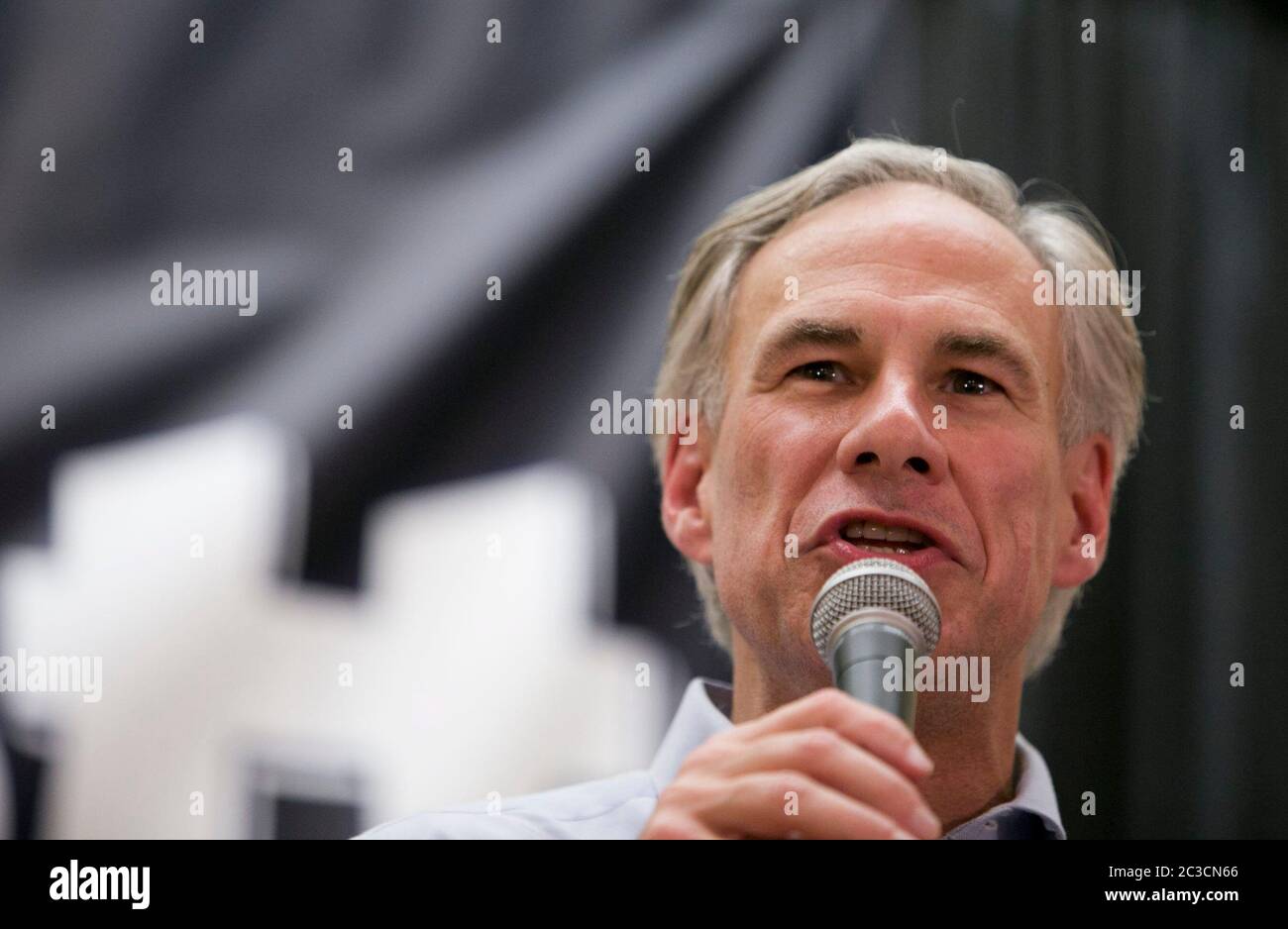 18. Juli 2013 Austin, Texas, USA: Texas Attorney General Greg Abbott, kandidiert für den Gouverneur von Texas, spricht während einer Wahlkampfveranstaltung. ©Marjorie Kamys Cotera/Daemmrich Photography Stockfoto