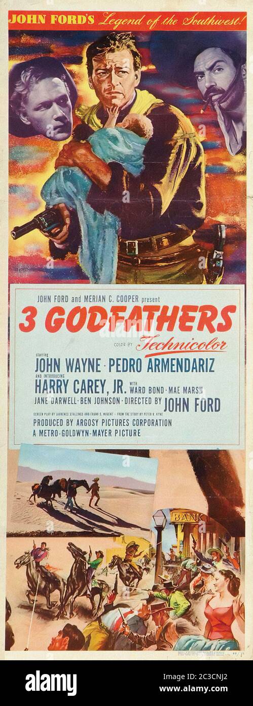 3 Pate - Vintage Movie Poster Stockfoto
