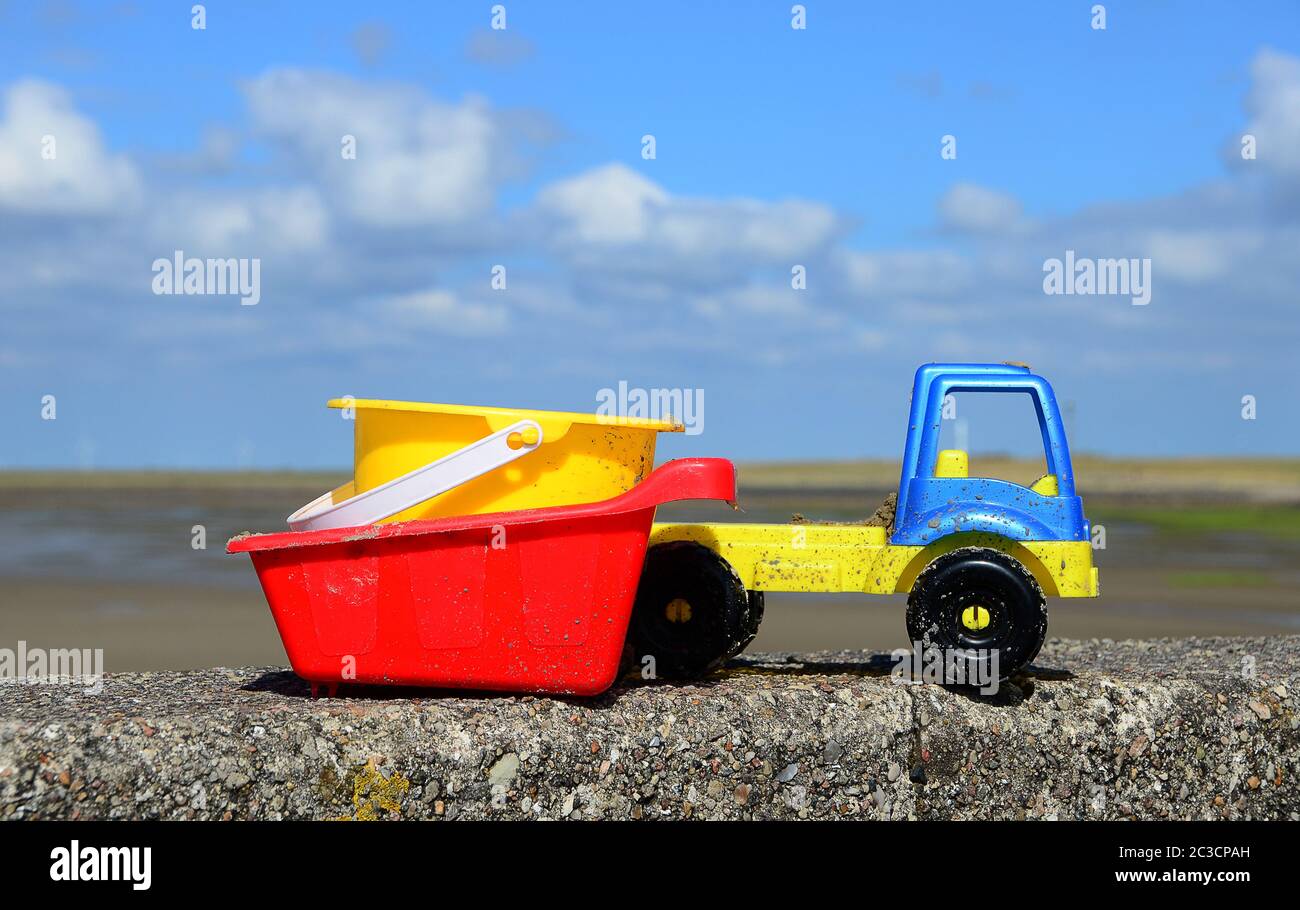 Plastikauto Stockfoto