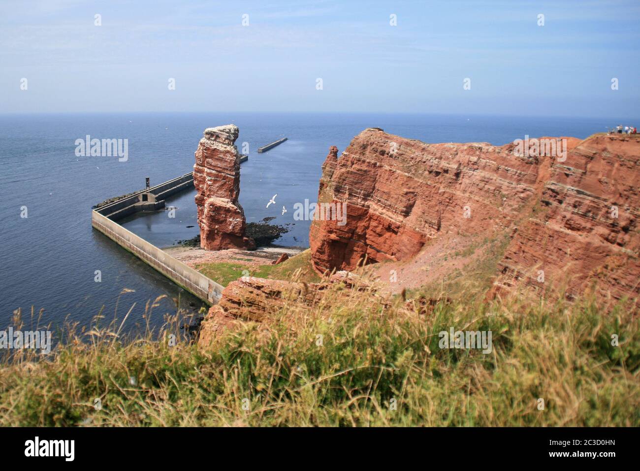 Lange Anna auf Helgoland Stockfoto