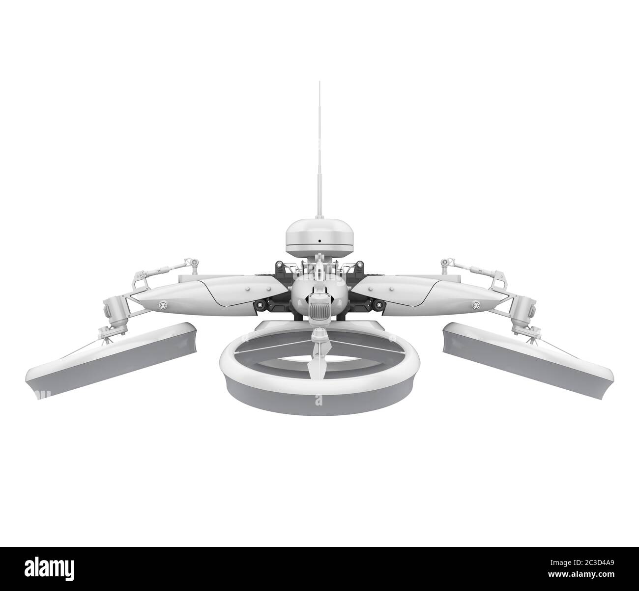 Quadcopter Drone isoliert Stockfoto