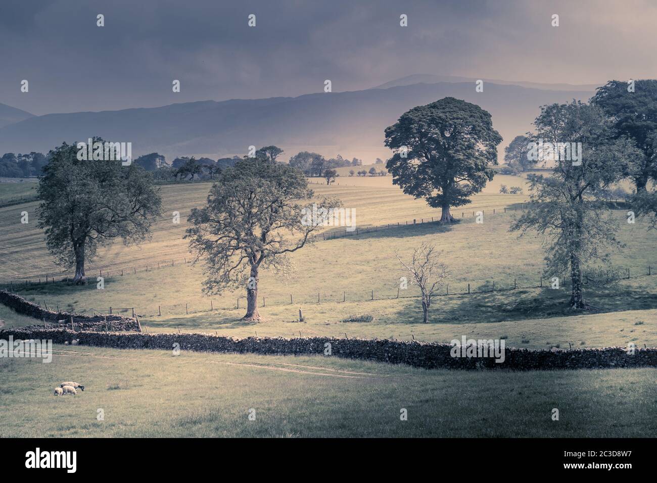 Nordwestlich Englisch Landschaft zwischen den Regenschauern Großbritannien Stockfoto