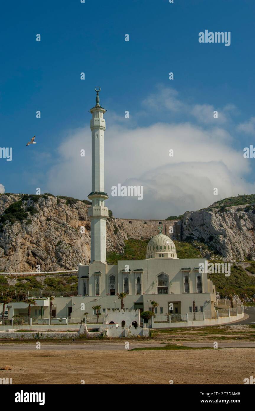 Die Ibrahim-al-Ibrahim-Moschee, auch bekannt als König Fahd bin Abdulaziz al-Saud Moschee (König Fahd schenkte sie) oder die Moschee des Kustodians der TW Stockfoto