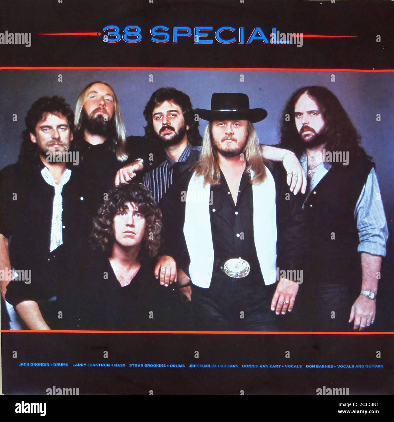 38 SPECIAL TOUR DE FORCE - Vintage 12'' LP Vinyl 02 Cover Stockfoto
