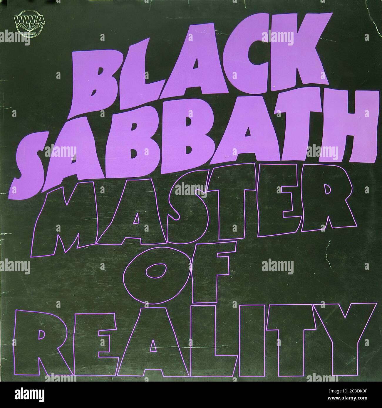 Black Sabbath Master of Reality - Vintage 12'' Vinyl LP Cover Stockfoto