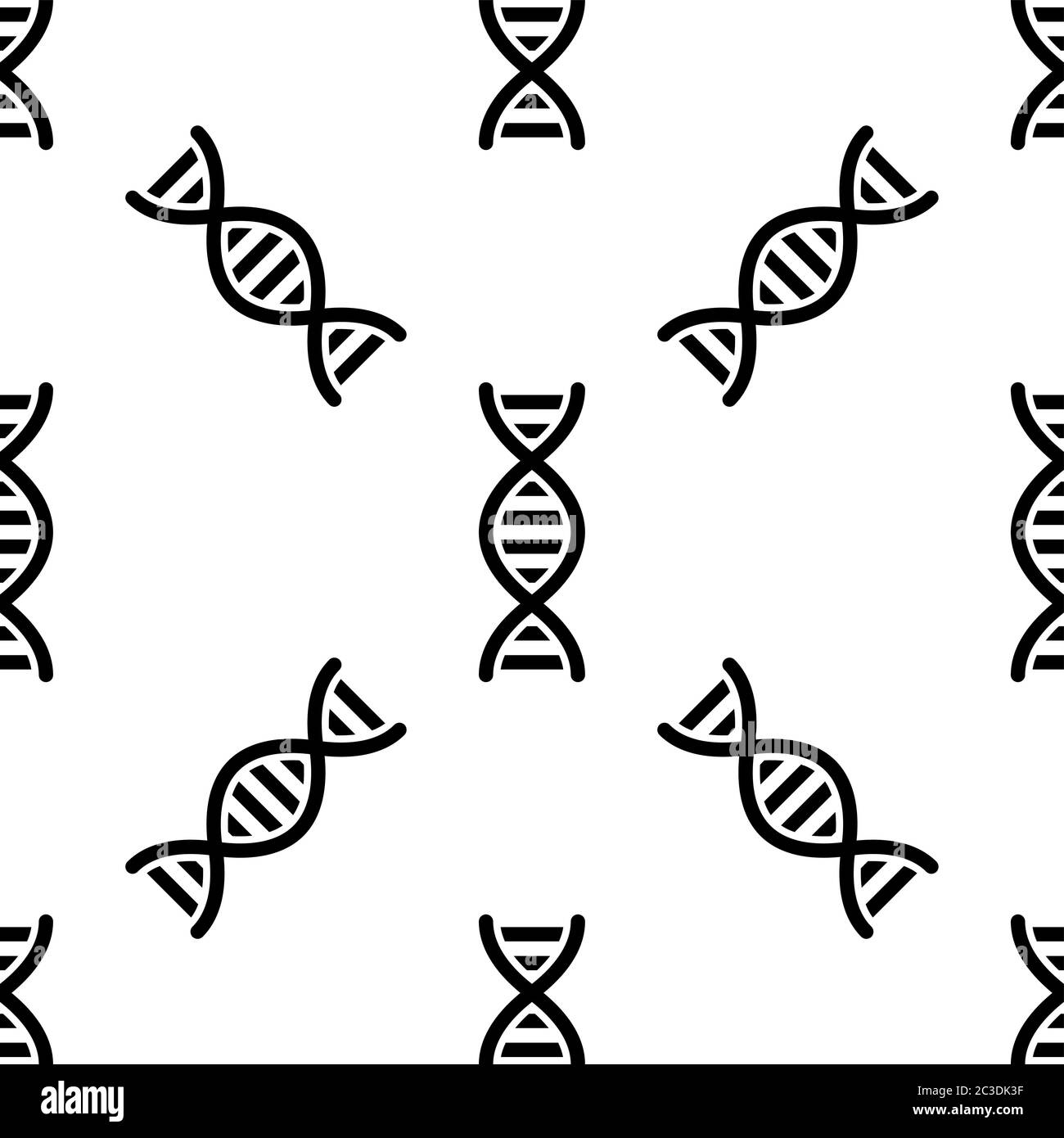 Menschliche Dna-Symbol Nahtloses Muster Vektor-Kunst Illustration Stock Vektor