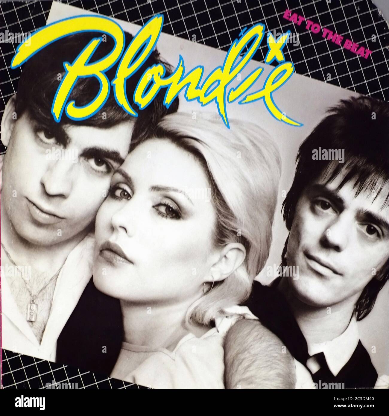 BLONDIE EAT TO THE BEAT - Vintage 12'' LP Vinyl Cover Stockfoto