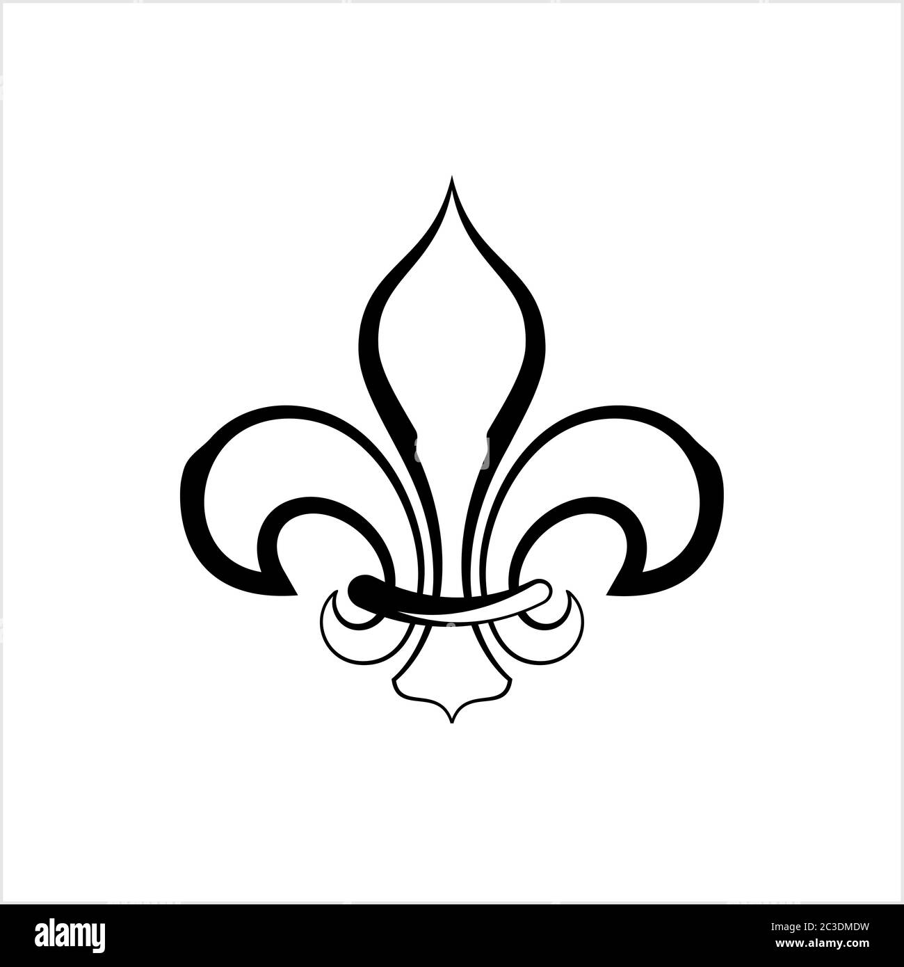 Fleur De Lis Fleur De Lys Oder Flower De Luce Die Dekorative Stilisierte Lilie Vektor Kunst Illustration Stock Vektorgrafik Alamy