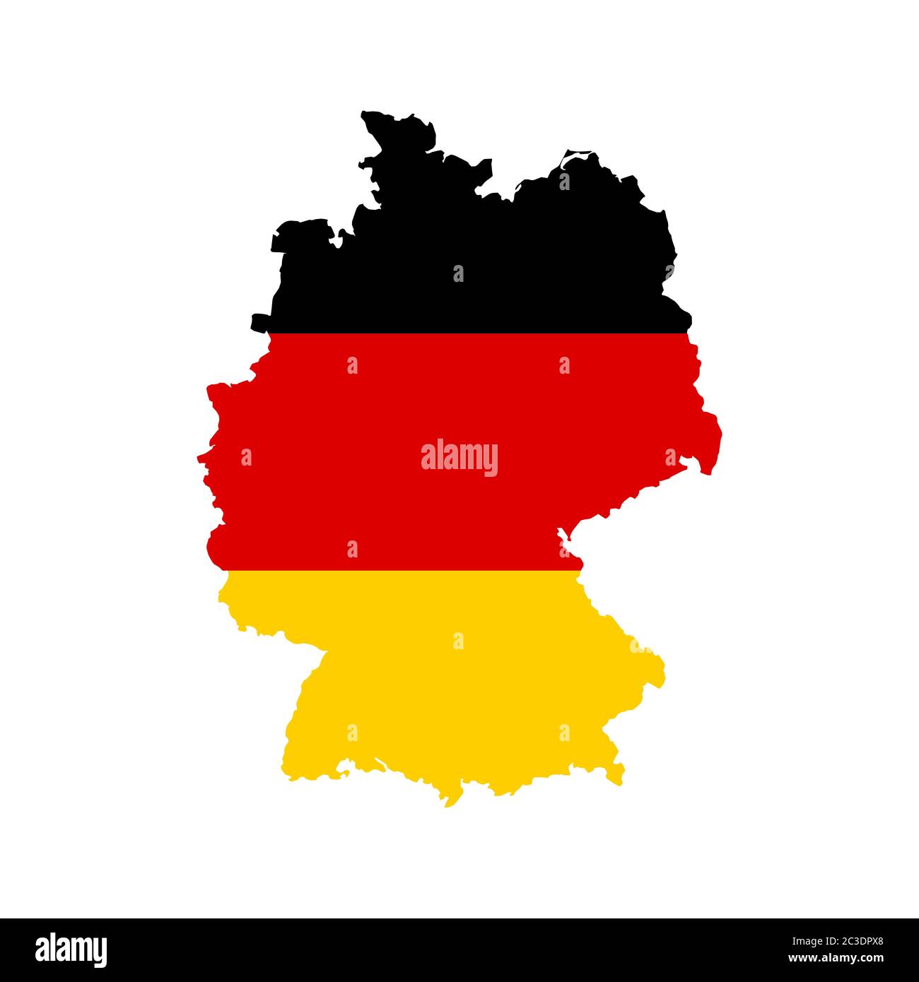 deutschland Karte Flagge Design Vektor Illustration Stock Vektor