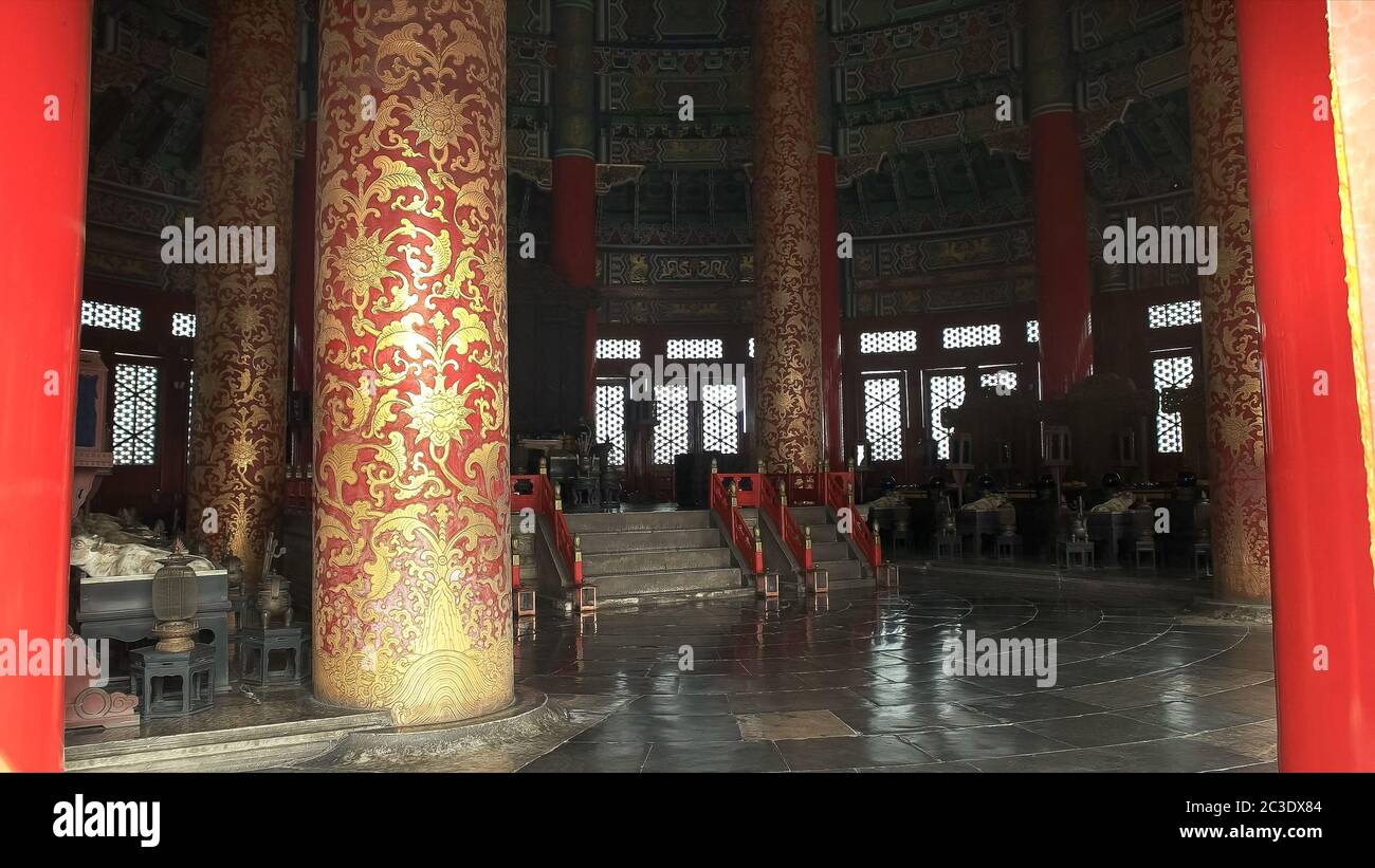 Schuss in den Tempel des Himmels, Peking Stockfoto