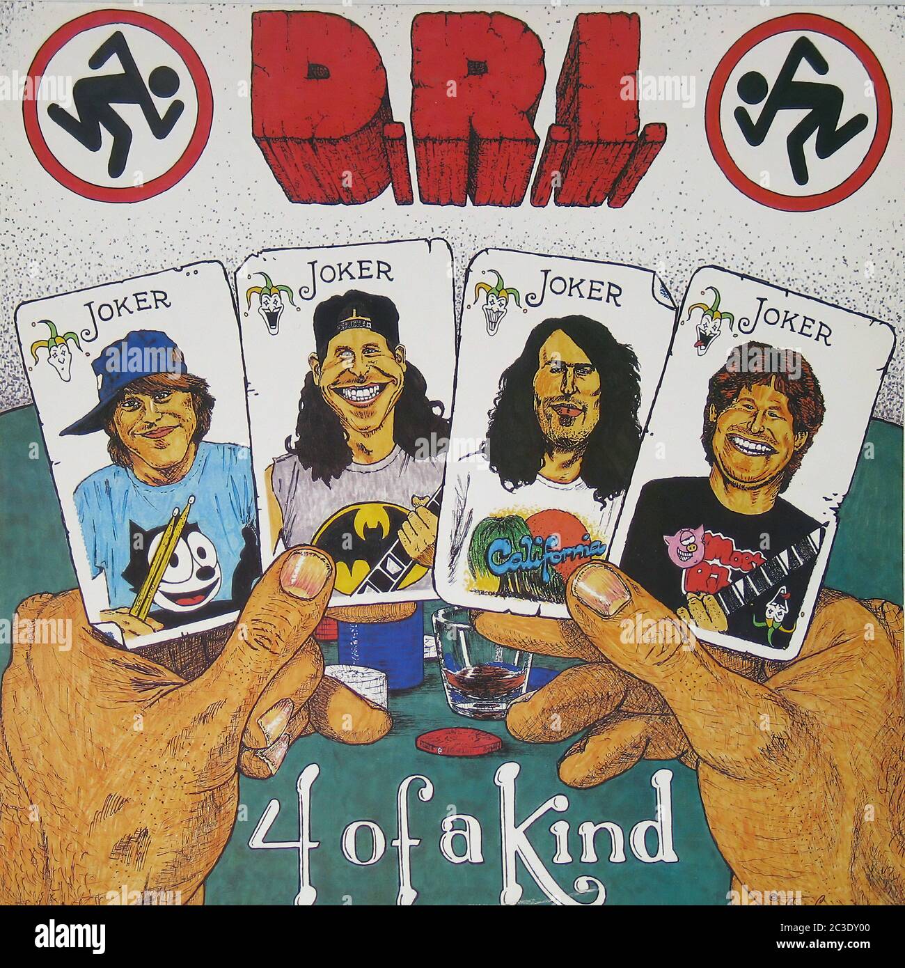 D.R.I 4 of a Kind - Vintage 12'' Vinyl LP Cover Stockfoto