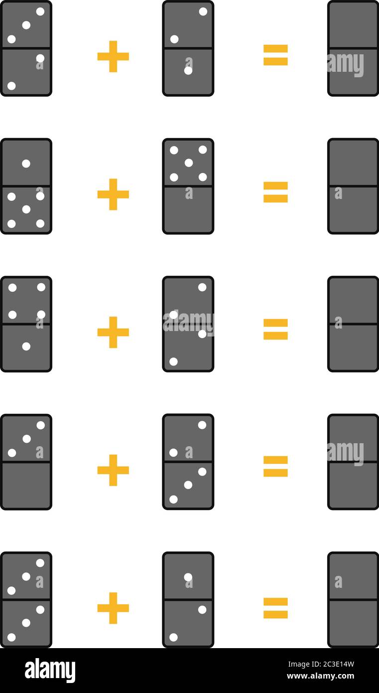 Zählspiel für Vorschulkinder. Pädagogisch ein mathematisches Spiel. Zählen Sie die Zahlen im Bild und schreiben Sie das Ergebnis. Hinzufügen von Arbeitsblättern mit Stock Vektor