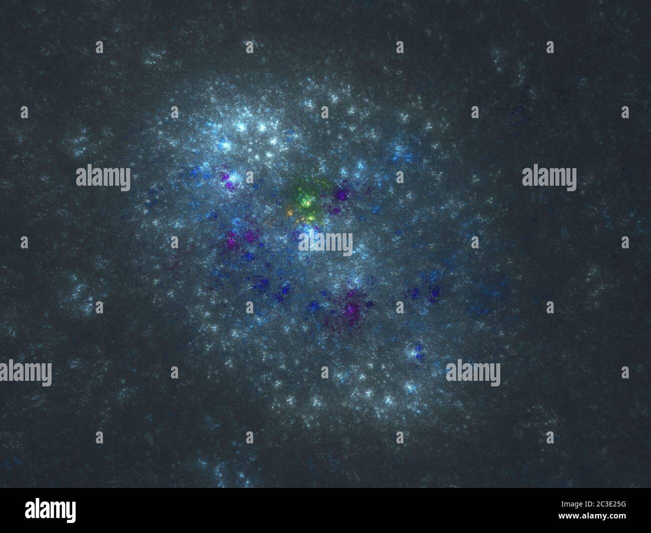 Abstrakte fraktale Illustration sieht aus wie Galaxien. Bunte psychedelische Hintergrund Stockfoto
