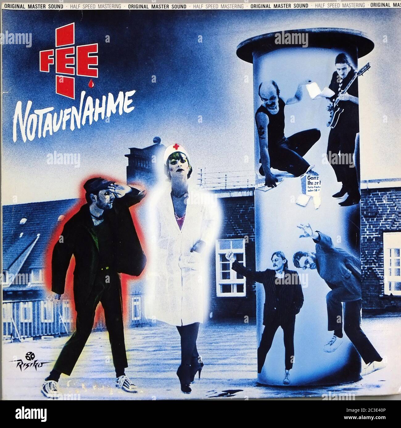 FEE NOTAUFNAHME LYRICS SLEEVE HALF-SPEED MASTER - Vintage 12'' LP Vinyl Cover Stockfoto